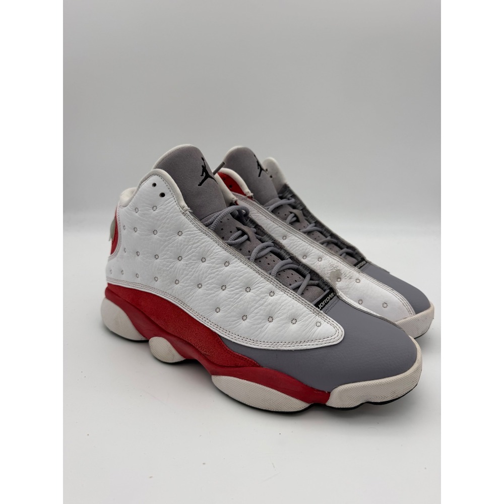 Jordan 13 Retro Grey Toe 2014 Mens Size 10 White Red Flint Grey 414571-126